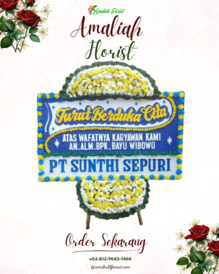Papan Bunga Duka di Warungboto