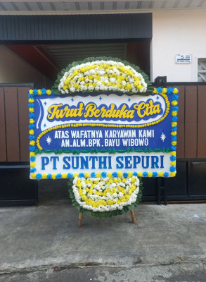 Papan Bunga Duka di Warungboto